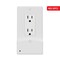 Westek Westek LumiCover White 1 gang Plastic Decorator USB Nightlight Wall Plate 1 pk LCR-UDDO-W - alternate 3